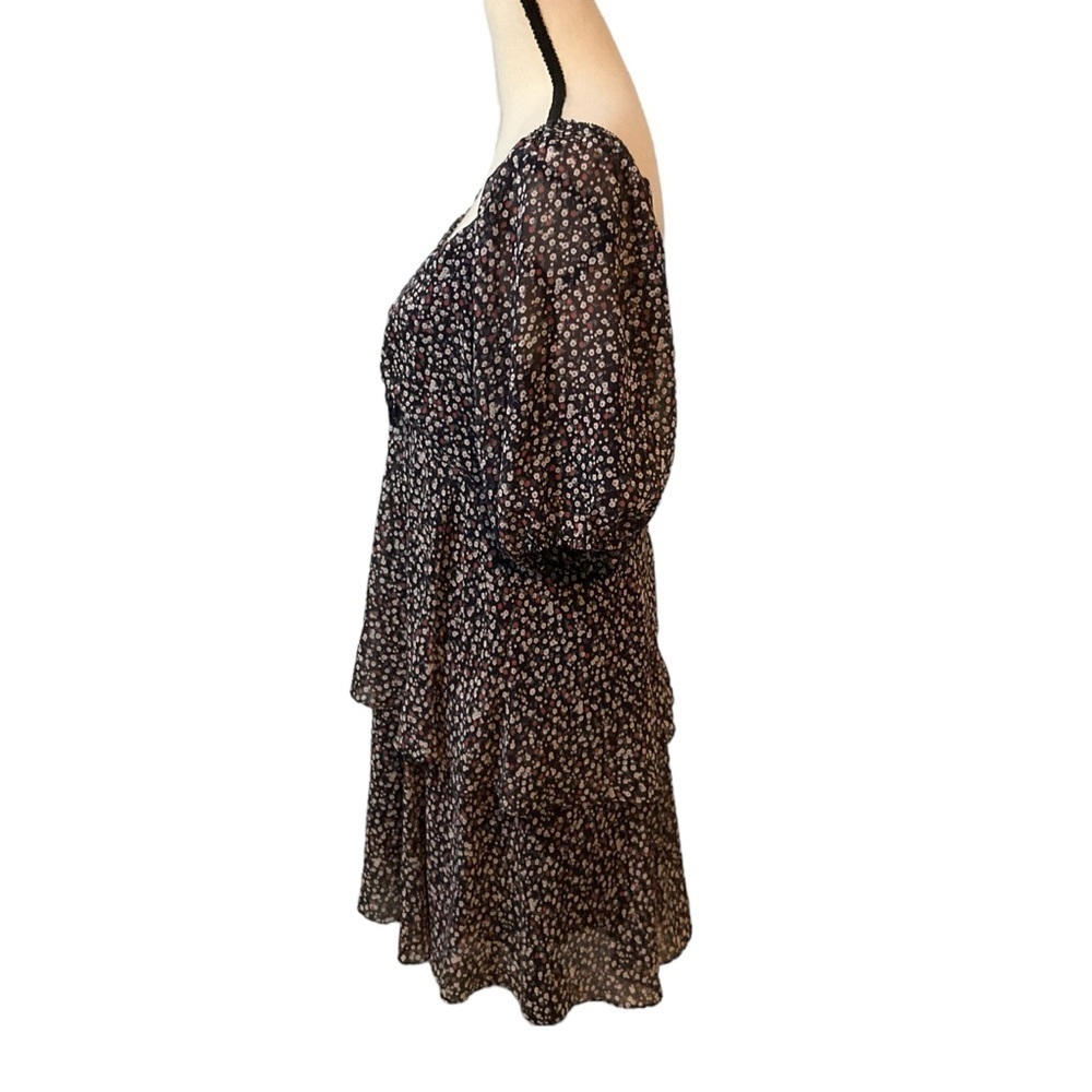 Sugarlips Sugar + Lips Dress Ashlee Floral Back Cut Out Mini Size L - Picture 4 of 15